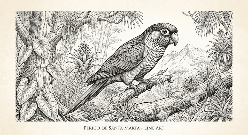 Periquito de Santa Marta
