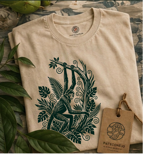 Camiseta Mono Araña